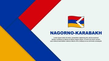 nagorno karabakh flagga abstrakt bakgrund design mall. nagorno karabakh oberoende dag baner tecknad serie vektor illustration. nagorno karabakh illustration