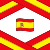 Spanien Flagge abstrakt Hintergrund Design Vorlage. Spanien Unabhängigkeit Tag Banner Sozial Medien Post. Spanien Vorlage vektor