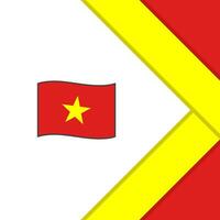 Vietnam Flagge abstrakt Hintergrund Design Vorlage. Vietnam Unabhängigkeit Tag Banner Sozial Medien Post. Vietnam Karikatur vektor