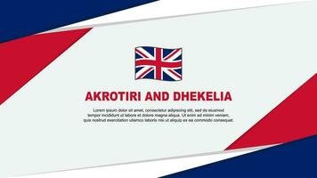 Akrotiri und dhekelia Flagge abstrakt Hintergrund Design Vorlage. Akrotiri und dhekelia Unabhängigkeit Tag Banner Karikatur Vektor Illustration. Akrotiri und dhekelia