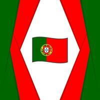 Portugal Flagge abstrakt Hintergrund Design Vorlage. Portugal Unabhängigkeit Tag Banner Sozial Medien Post. Portugal Design vektor