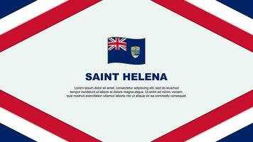 Heilige Helena Flagge abstrakt Hintergrund Design Vorlage. Heilige Helena Unabhängigkeit Tag Banner Karikatur Vektor Illustration. Heilige Helena Vorlage