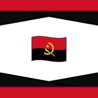 angola flagga abstrakt bakgrund design mall. angola oberoende dag baner social media posta. angola vektor