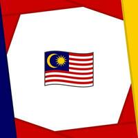 Malaysia Flagge abstrakt Hintergrund Design Vorlage. Malaysia Unabhängigkeit Tag Banner Sozial Medien Post. Malaysia Banner vektor