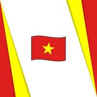 Vietnam Flagge abstrakt Hintergrund Design Vorlage. Vietnam Unabhängigkeit Tag Banner Sozial Medien Post. Vietnam Flagge vektor