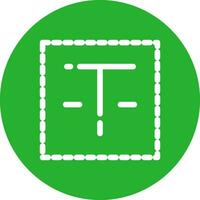 Textfeld kreatives Icon-Design vektor