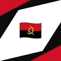 Angola Flagge abstrakt Hintergrund Design Vorlage. Angola Unabhängigkeit Tag Banner Sozial Medien Post. Angola vektor