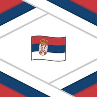 serbia flagga abstrakt bakgrund design mall. serbia oberoende dag baner social media posta. serbia illustration vektor