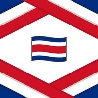 Costa Rica Flagge abstrakt Hintergrund Design Vorlage. Costa Rica Unabhängigkeit Tag Banner Sozial Medien Post. Costa Rica Vorlage vektor