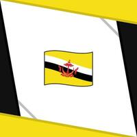 brunei flagga abstrakt bakgrund design mall. brunei oberoende dag baner social media posta. brunei tecknad serie vektor