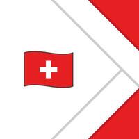 Schweiz Flagge abstrakt Hintergrund Design Vorlage. Schweiz Unabhängigkeit Tag Banner Sozial Medien Post. Schweiz Karikatur vektor