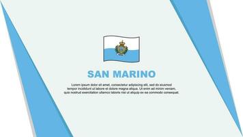 san Marino Flagge abstrakt Hintergrund Design Vorlage. san Marino Unabhängigkeit Tag Banner Karikatur Vektor Illustration. san Marino Flagge
