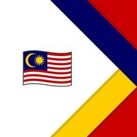 Malaysia Flagge abstrakt Hintergrund Design Vorlage. Malaysia Unabhängigkeit Tag Banner Sozial Medien Post. Malaysia Karikatur vektor