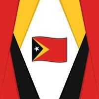 Osten Timor Flagge abstrakt Hintergrund Design Vorlage. Osten Timor Unabhängigkeit Tag Banner Sozial Medien Post. Osten Timor Hintergrund vektor