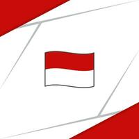 Indonesien Flagge abstrakt Hintergrund Design Vorlage. Indonesien Unabhängigkeit Tag Banner Sozial Medien Post. Indonesien Design vektor