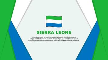 sierra leone flagga abstrakt bakgrund design mall. sierra leone oberoende dag baner tecknad serie vektor illustration. sierra leone bakgrund