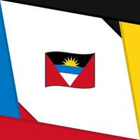 Antigua und Barbuda Flagge abstrakt Hintergrund Design Vorlage. Antigua und Barbuda Unabhängigkeit Tag Banner Sozial Medien Post. Antigua und Barbuda Unabhängigkeit Tag vektor