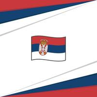 Serbien Flagge abstrakt Hintergrund Design Vorlage. Serbien Unabhängigkeit Tag Banner Sozial Medien Post. Serbien Flagge vektor
