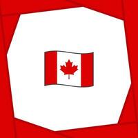 Kanada Flagge abstrakt Hintergrund Design Vorlage. Kanada Unabhängigkeit Tag Banner Sozial Medien Post. Kanada Banner vektor