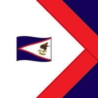 amerikanisch Samoa Flagge abstrakt Hintergrund Design Vorlage. amerikanisch Samoa Unabhängigkeit Tag Banner Sozial Medien Post. amerikanisch Samoa Karikatur vektor