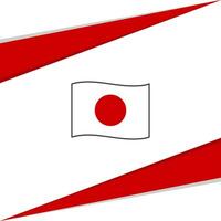 Japan Flagge abstrakt Hintergrund Design Vorlage. Japan Unabhängigkeit Tag Banner Sozial Medien Post. Japan Design vektor