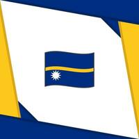 Nauru Flagge abstrakt Hintergrund Design Vorlage. Nauru Unabhängigkeit Tag Banner Sozial Medien Post. Nauru Karikatur vektor