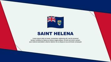 Heilige Helena Flagge abstrakt Hintergrund Design Vorlage. Heilige Helena Unabhängigkeit Tag Banner Karikatur Vektor Illustration. Heilige Helena Unabhängigkeit Tag