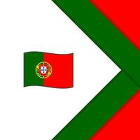 Portugal Flagge abstrakt Hintergrund Design Vorlage. Portugal Unabhängigkeit Tag Banner Sozial Medien Post. Portugal Vorlage vektor