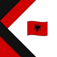 Albanien Flagge abstrakt Hintergrund Design Vorlage. Albanien Unabhängigkeit Tag Banner Sozial Medien Post. Albanien Illustration vektor