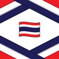 Thailand Flagge abstrakt Hintergrund Design Vorlage. Thailand Unabhängigkeit Tag Banner Sozial Medien Post. Thailand Vorlage vektor