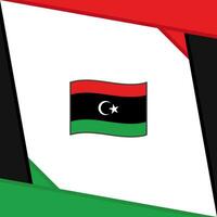 Libyen Flagge abstrakt Hintergrund Design Vorlage. Libyen Unabhängigkeit Tag Banner Sozial Medien Post. Libyen Unabhängigkeit Tag vektor