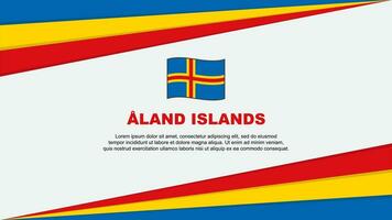 ein Land Inseln Flagge abstrakt Hintergrund Design Vorlage. ein Land Inseln Unabhängigkeit Tag Banner Karikatur Vektor Illustration. ein Land Inseln Design