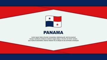 Panama Flagge abstrakt Hintergrund Design Vorlage. Panama Unabhängigkeit Tag Banner Karikatur Vektor Illustration. Panama Vektor