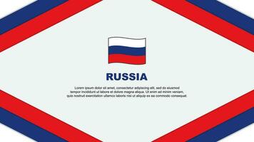 ryssland flagga abstrakt bakgrund design mall. ryssland oberoende dag baner tecknad serie vektor illustration. ryssland mall