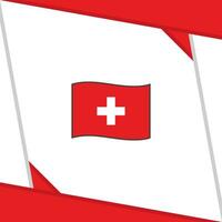 schweiz flagga abstrakt bakgrund design mall. schweiz oberoende dag baner social media posta. schweiz oberoende dag vektor