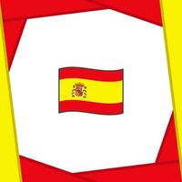Spanien Flagge abstrakt Hintergrund Design Vorlage. Spanien Unabhängigkeit Tag Banner Sozial Medien Post. Spanien Banner vektor