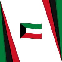 Kuwait Flagge abstrakt Hintergrund Design Vorlage. Kuwait Unabhängigkeit Tag Banner Sozial Medien Post. Kuwait Banner vektor