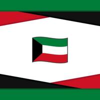 kuwait flagga abstrakt bakgrund design mall. kuwait oberoende dag baner social media posta. kuwait vektor