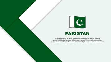 Pakistan Flagge abstrakt Hintergrund Design Vorlage. Pakistan Unabhängigkeit Tag Banner Karikatur Vektor Illustration. Pakistan Illustration