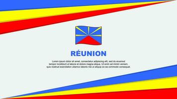 Wiedervereinigung Flagge abstrakt Hintergrund Design Vorlage. Wiedervereinigung Unabhängigkeit Tag Banner Karikatur Vektor Illustration. Design