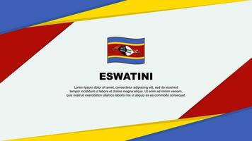 eswatini Flagge abstrakt Hintergrund Design Vorlage. eswatini Unabhängigkeit Tag Banner Karikatur Vektor Illustration. eswatini