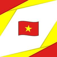 Vietnam Flagge abstrakt Hintergrund Design Vorlage. Vietnam Unabhängigkeit Tag Banner Sozial Medien Post. Vietnam vektor