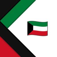 kuwait flagga abstrakt bakgrund design mall. kuwait oberoende dag baner social media posta. kuwait vektor