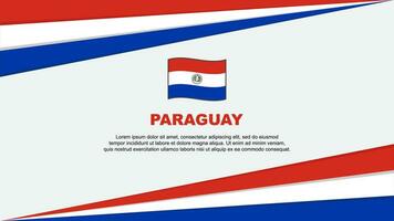 paraguay flagga abstrakt bakgrund design mall. paraguay oberoende dag baner tecknad serie vektor illustration. paraguay design