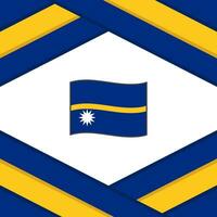 Nauru Flagge abstrakt Hintergrund Design Vorlage. Nauru Unabhängigkeit Tag Banner Sozial Medien Post. Nauru Illustration vektor