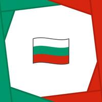 Bulgarien Flagge abstrakt Hintergrund Design Vorlage. Bulgarien Unabhängigkeit Tag Banner Sozial Medien Post. Bulgarien Unabhängigkeit Tag vektor