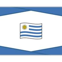 uruguay flagga abstrakt bakgrund design mall. uruguay oberoende dag baner social media posta. uruguay vektor