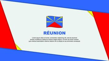 Wiedervereinigung Flagge abstrakt Hintergrund Design Vorlage. Wiedervereinigung Unabhängigkeit Tag Banner Karikatur Vektor Illustration. Unabhängigkeit Tag
