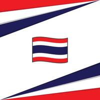 Thailand Flagge abstrakt Hintergrund Design Vorlage. Thailand Unabhängigkeit Tag Banner Sozial Medien Post. Thailand Design vektor