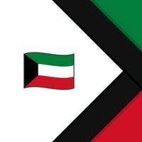 Kuwait Flagge abstrakt Hintergrund Design Vorlage. Kuwait Unabhängigkeit Tag Banner Sozial Medien Post. Kuwait Vorlage vektor